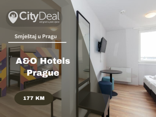 Smještaj za dvije osobe u Pragu sa uključenim doručkom u cijenu.